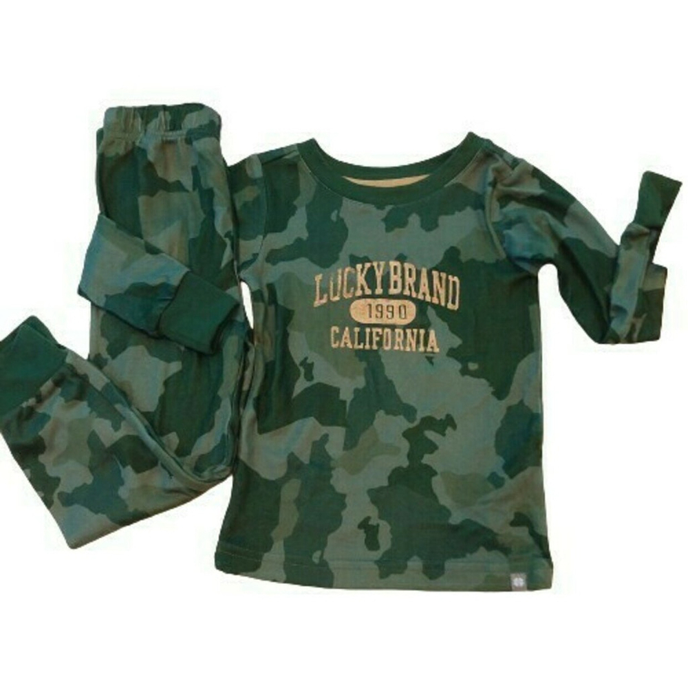 NWT Lucky Brand Camouflage Pajamas 4T